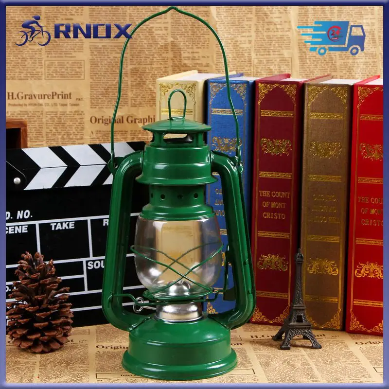 Retro Outdoor Camping Kerosene Lamp Portable Handheld Lantern Outdoor Camping - £14.46 GBP+