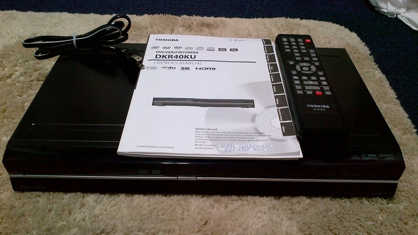 Toshiba DKR40 DVD Recorder with 1080p Upconversion - $435.55