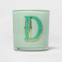 7oz Glass Soy Wax Monogram &#39;D&#39; Candle - Opalhouse - £13.36 GBP