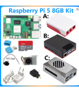 Raspberry Pi 5 Kit 2GB/4GB/8GB RAM 27W PSU Case 64GB Card RTC Module - $174.99