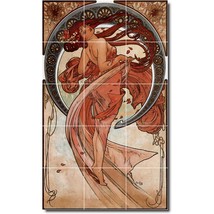 Alphonse Mucha Poster Art Painting Ceramic Tile Mural BTZ06572 - £118.51 GBP+