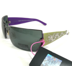 Coco Song Sunglasses Metropolitan Trip Col.3 Green Purple Square Green Lenses - £95.76 GBP