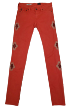 Adriano Goldschmied The Legging Super Skinny Jeans Womens 25 Aztec Print Orange - £12.24 GBP