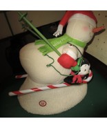 HALLMARK 2012 JINGLE PALS SWOOSHIN&#39; DUO MUSIC &amp; MOTION SNOWMAN w/ NEW BA... - $29.95