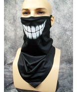 Cheshire Cat Wide Grin Costume Face Mask Neck Kerchief Gaiter w/ Ear Loo... - $13.96 CAD