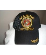 U S Marine Corps (Retired) emblem on a Black ballcap or cover  - €17,36 EUR
