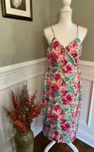 NEW $89 JCrew Factory Women’s Cotton Floral Wrap Dress Size 10 NWT - £29.88 GBP