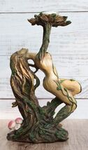 Forest Celtic Greenman Tree Woman Gaia Dryad Ent Goddess Tea Light Candl... - $29.99