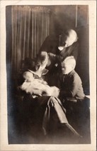 RPPC Mother Father Big Brother Baby Blurred Postcard Z30 - $5.95