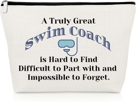 Swim Coach Gifts Swimming Makeup Bag Swim Coach Appreciation Gifts Swimming Coac - £18.89 GBP