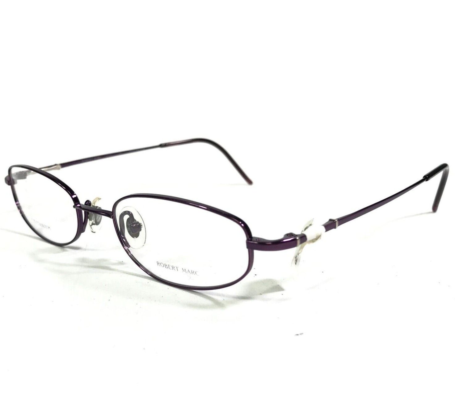 Robert Marc Petite Brille Rahmen 317 23 Glänzend Lila Oval Titan 48-18-138 - $98.99