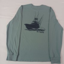 Columbia PFG Men's Gray Cotton Long Sleeve Crewneck Graphic T-Shirt Size X-Large image 15