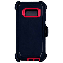 For Samsung S8 Heavy Duty Case w/ Clip BLACK/PINK - £5.40 GBP