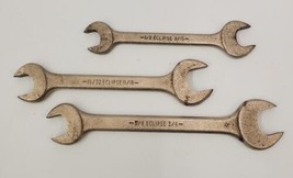 Eclipse Open End Wrench Set Lot of 3 by Barcalo Buffalo Various Sizes Vintage - £19.68 GBP