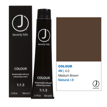 J Beverly Hills COLOUR Botanically Infused Hair Color Cream  - 4N 4.0 Medium Bro