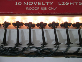 Old Fashioned Lights Street Lamps 10 Light Set Christmas MBCA Imports No... - $14.84