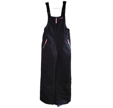 C9 by Champion Venture Dry Black Pink Trim Snow Bibs Pants Girls Size L 10/12 - £19.65 GBP