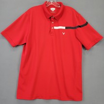 Callaway Men Polo Size L Red Golf Sporty Classic Short Sleeve Button Up ... - £10.04 GBP