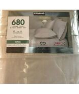 Kirkland Signature 680 Thread Count 6-piece Sheet Set, King Oatmeal - $58.41