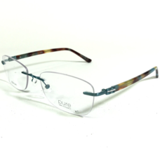 Marchon Airlock GRACE 201 300 Eyeglasses Frames Brown Blue Rectangular 53-18-140 - £67.11 GBP