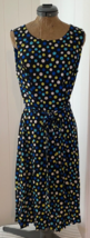 Womens Black Label by Evan Picone Polka Dot Sleeveless Sheath Midi Dress... - £12.64 GBP