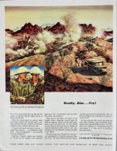 US Army Air Force Recruiting Service 1948 Magazine Print Ad Tanks Battle... - $14.45