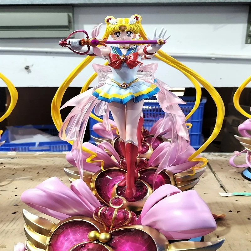 35cm Super Sailor Moon Tsukino Usagi Anime Action Figure PVC Figurine Statue - £80.62 GBP