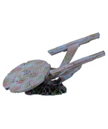 Sunken Space Ship Aquarium Ornament – Sci-Fi Wreck Decor – Fish-Safe Resin  - $26.99