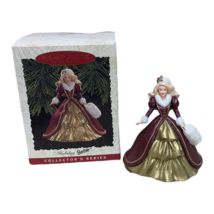 Hallmark Keepsake Ornament 1996 Holiday Barbie Doll #4 Christmas Ornament  - £5.84 GBP