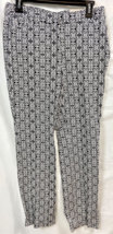 Chico&#39;s Secret Stretch Straight Leg B&amp;W Print Pants Size 00R, Fits Women... - €12,20 EUR