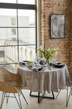 Light Grey linen tablecloth - £45.70 GBP+