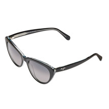 Maui Jim Kalani Black w/Translucent Blue Grey Interior Neutral Grey Pola... - $143.99