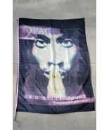 Vintage 90s 2PAC R U Still Down Fabric Tapestry Flag Banner 30.5&quot; X 41&quot; ... - $1,612.45 MXN