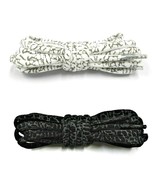 55&quot; Elephant Print&quot; Oval Laces for Air AJ Jordan 3 III White Black Cement - $146.15 MXN