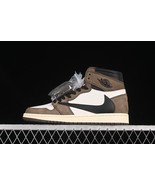 Custom AJ1 High OG Mocha Style Sneakers | Sizes US 4- 14 | Handmade Design - $296.01