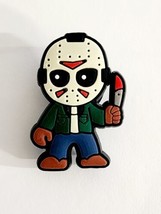 Jason Standing with Knife Horror Movie Theme Shoe Charm Embellishment - £4.53 GBP