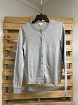 J.Crew Outlet The Caryn Cardigan Gray 100% Cotton Sweater Size S BBL JD - $14.85
