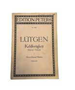 Vintage Lütgen Vocal Exercises Sheet Music Book Edition Peters Mezzo Sop... - $18.00