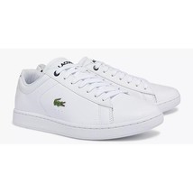 Lacoste Men Carnaby Evo BL 1 SPM Low Top Sneaker Size US 11.5 White Leather - £94.68 GBP