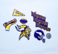 Minnesota Vikings Retro, NFL, Fabric Iron On Appliques, 3 Sets To Choose From - £7.96 GBP