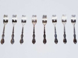 Lot Of 8 Camelot Melody 1964 Vintage Original Rogers Silverplate SALAD F... - $35.53