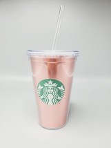 STARBUCKS 2018  Rose Gold Red Ombre Acrylic Tumbler 24oz - £16.49 GBP