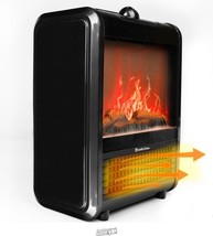 Comfort Zone Ceramic Heater Fireplace Black - £44.71 GBP