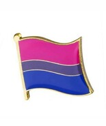 BISEXUAL PRIDE FLAG LAPEL PIN 0.5&quot; Bi Gay Lesbian LGBTQ Hat Tie Tack Badge - $148.82 MXN