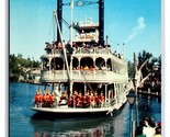Disneyland Marchio Twain Riverboat C-9 Anaheim Ca Unp Cromo Cartolina U14 - $5.08