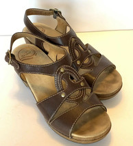 Womens Dansko Sandals Clogs Shoes Tan Brown Leather Size 10.5-11 41 Eu - £32.10 GBP