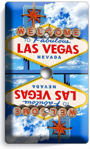 LAS VEGAS NEVADA WELCOME SIGN LIGHT DIMMER CABLE WALL PLATE ROOM MAN CAV... - £8.15 GBP