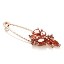 Hot 585 Rose Gold Fine Brooch for Women Creative Fashion Wedding Jewelry Unique  - £7.24 GBP