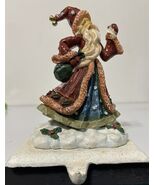 Vintage Santa Resin Stocking Holder - $19.27