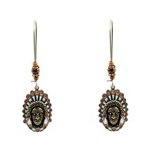 QIHE JEWELRY Drop earrings Leaf Round Chandelier Rustic Ethnic Vintage Boho Bohe - £6.62 GBP